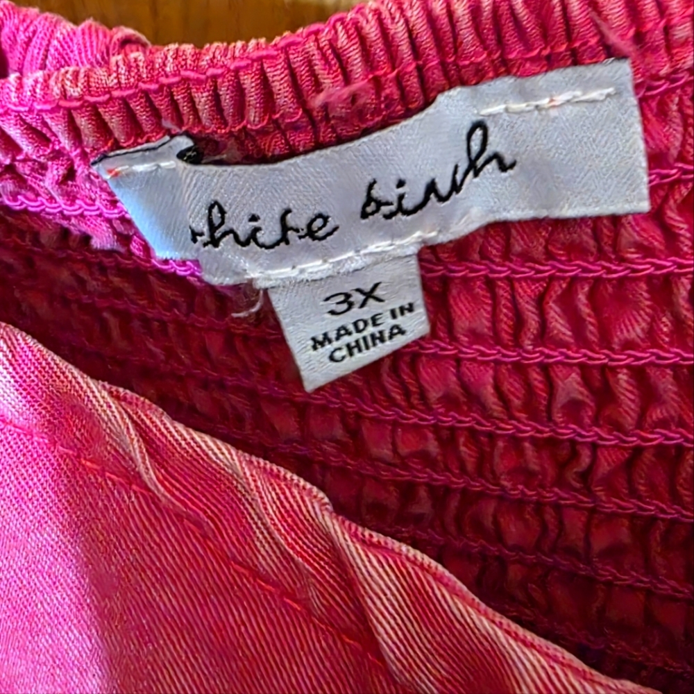 NWOT - Pink Acid Washed Dress by White Birch - SEE SMALL FLAW - Picture 6 of 7